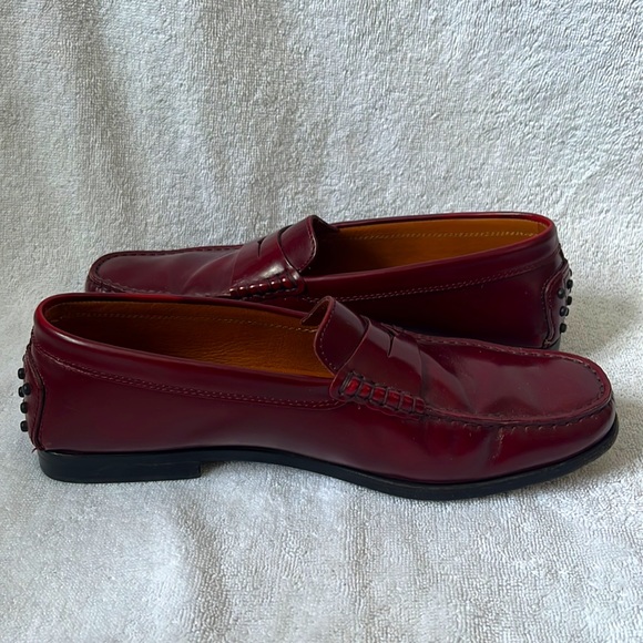 TOD’S Made in Italy, Size 40, Size 9.5, Ruby Red loafers - Picture 6 of 13